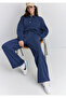 High Waist Navy Blue Trousers 1011062 -82318 - 2
