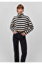 Striped Throat Crop T-Shirt Crop / Short Cut 1612782 -85407