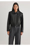 Black Faux Leather Jacket Loose Fit / Loose Relaxed Fit 1110613 -900 - 5