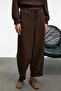 SELORIN Women's Baggy Double Pocketed Brown Sweatpants - 5