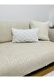 Velvet Sofa with Non-Slip Base Sponge - Sofa Bed Cover Light Cream Color 170X210 - 4