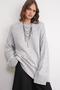 6925 Women's Wide Sleeve Soft Textured Knit Sweater Gray