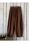 Casual Brown Linen Trousers - 6