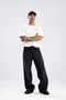 Black Line Detail Baggy Jeans - 6