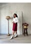 Burgundy Short Skirt - 4