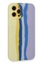 Flz iPhone 12 Pro Max Case Marbled Launch Silicone - Yellow-Lilac - 3