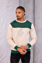 Men's Sweatshirt Oversize Sweatshirt - Embroidered Horse Embroidered Hoodie - 3-Thread 90% Cotton - 2