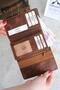 Saraciye Stitched Multi-Compartment Genuine Leather Wallet for Women, Hazelnut Color 1065