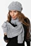 Women's Scarf Beanie Gloves Set - Set of 3 - 4