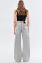 Women's High Waist Cotton Laser Detailed Loose Fit Jean Trousers - 5