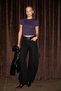 Hopewell Women's Round Neck Knitted Slim Fit Purple T-Shirt - 4