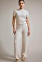 Relaxed Fit Knitwear Regular Waist Straight Leg Trousers G2871Ax25Au - 3