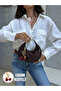 Wanda Model Suede Bitter Brown Women's Hand and Shoulder Bag with Charm Gift - 2