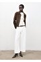 Openwork knit perkins collar sweater - 2