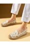 Feles Floral Patterned Espadrille Women's Ballet Shoes Ten - 3