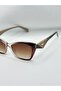 Vintage Cat Eye Brown Gradient Glass Women's Sunglasses - 2