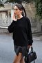 Black Crew Neck Women's Knitwear Sweater Mg2494 - 7