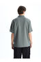 Nevavm Comfortable Fit Short Sleeve Striped Men's Shirt with Difference - 4