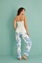 14401-4 Women's Thermal Fabric 3-Piece Dressing Gown Pajamas Set - 7