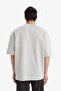 Loose Fit Crew Neck Short Sleeve Heavy Fabric Basic Plain T-Shirt B4844Ax25Sp - 5