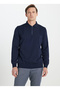 Altınyıldız Classics Polo Collar Standard Navy Blue Men's Sweater Ace492510002/Trico Polo Collar