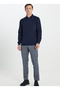 Altınyıldız Classics Polo Collar Standard Navy Blue Men's Sweater Ace492510002/Trico Polo Collar - 2