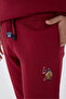 Boy's Crew Neck Embroidered Winter Regular Fit Burgundy Tracksuit Set Us1186-C-V1 - 4