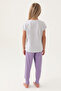 U.S. Polo Assn Girls' Gray Pajama Set - 5