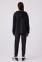 Women's Hooded Pigment Printed Winter Regular Fit Black Pajama Set Ar3111-S-V1 - 7