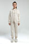 Girl's Hooded Unprinted Summer Regular Fit Cream Sweatshirt 38257Xw-C-V2 - 6