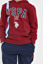 Boy's Hooded Printed Winter Regular Fit Burgundy Tracksuit Set Us1141-C-V1 - 4