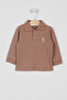 Baby Boy Polo Collar Unprinted Winter Regular Fit Brown T-Shirt Usb998-B-V2