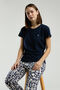 Women's Navy Blue Pajama Set