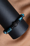Certified Apatite-Hematite Natural Stone Macrame Adjustable Bracelet with Zircon Apparatus - 5