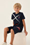 U.S. Polo Assn Boys Navy Bermuda Set - 3