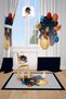 Astronaut Imaginator Children's and Baby's Room Background Curtain 2 Wings Tla-145