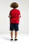 طقم برمودا U.S. Polo Assn للأولاد، باللون الأحمر - 5