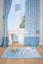 Sky Pattern Children's and Baby's Room 2 Wings Background Curtain Tla152
