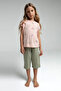 Girl's Pink Capri Set