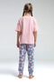 U.S. Polo Assn Girls' Orange Pajama Set - 5