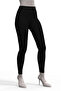 Women's 100% Cotton Ribbed Long Black Ribbed Leggings 721 - 4