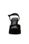 Womens Liandra Black Suede Heels - 3