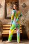 Rainbow Glitter Patterned Plush Pajama Set
