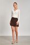 Women's Double Breasted Collar Long Sleeve Body - Ecru - 4