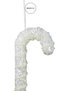 Christmas Ornament Pearl Glitter Cane White 25 cm - 3