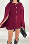 Oversize Raglan Sleeve Crew Neck Knitwear Cardigan Aw25Hi0023 - 4