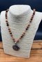 Eye of Horus Natural Stone Mala Necklace |   Rudraksha, Tiger's Eye, Agate, Citrine, Unisex Steel - 2