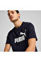 Ess No. 1 Logo Tee Navy Blue Men's T-Shirt 682532-16 - 4