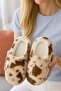 Puffy Women's House Slippers Winter Slippers Rubber Non-Sound Sole - 2