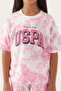 Licensed Batik Purple Girls' Bermuda Set - 4